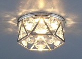 Встраиваемый потолочный светильник 7288 хром / прозрачный ­­ (СH/Clear)