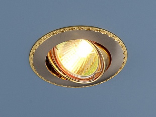 Точечный светильник 635 SNG (сатин никель/золото)