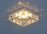 Встраиваемый потолочный светильник 7274 хром / прозрачный (CH/Clear)