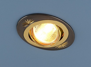 Точечный светильник 856A CF GU/G (черный/золото)
