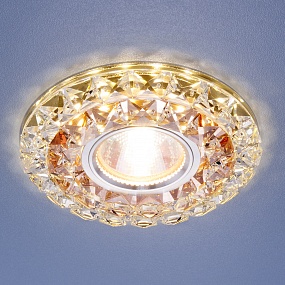 Встраиваемый потолочный светильник со светодиодной подсветкой 2170 MR16 GC CL тонированный прозрачный