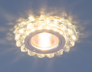 Точечный светодиодный светильник с хрусталем 6036 MR16 СL прозрачный 2