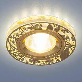 Точечный светодиодный светильник 8096 MR16 GD золото