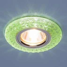 Встраиваемый потолочный светильник со светодиодной подсветкой 2180 MR16 GR зеленый